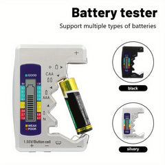 Digital Battery Tester for AAA CAA D 1 5V Button Cell Batteries