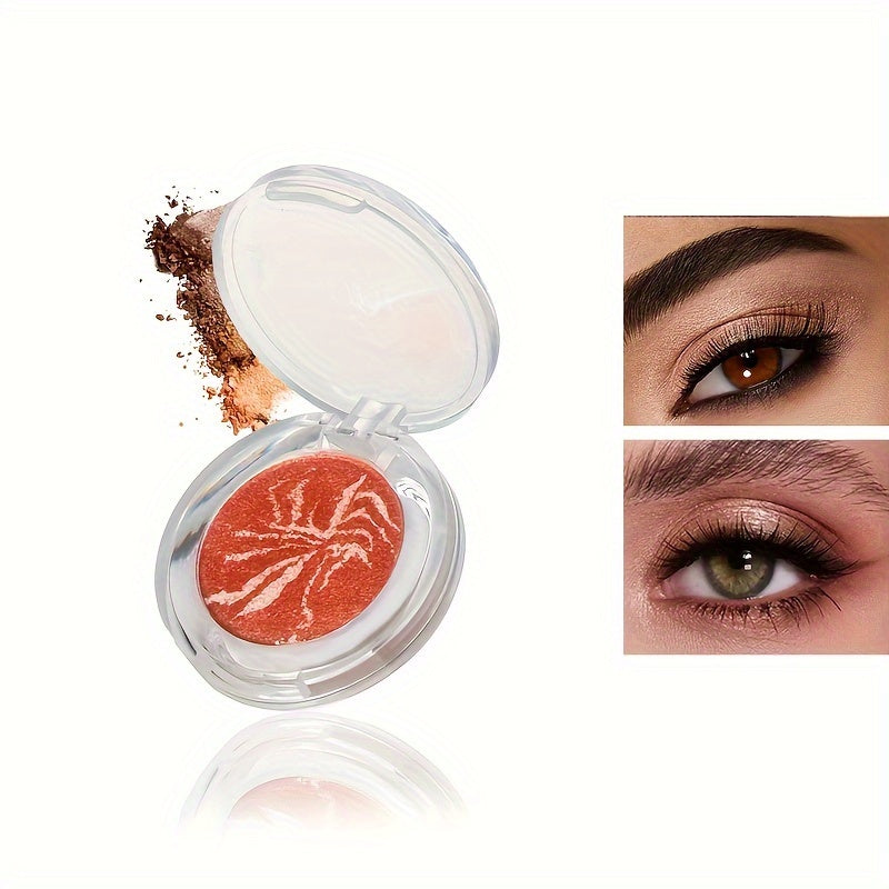 Sheer Nude Eyeshadow with Silver Glitter Texture