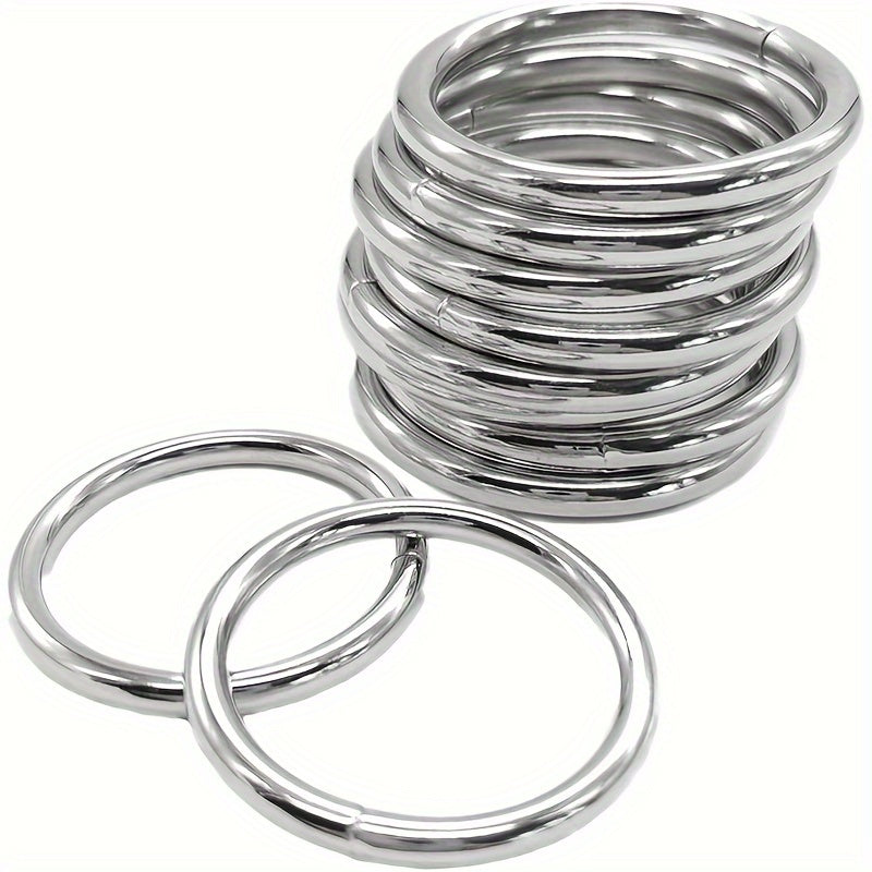2" Tassel Hoop Plant Hook Welding Steel Silvery Tassel Ring 10pcs