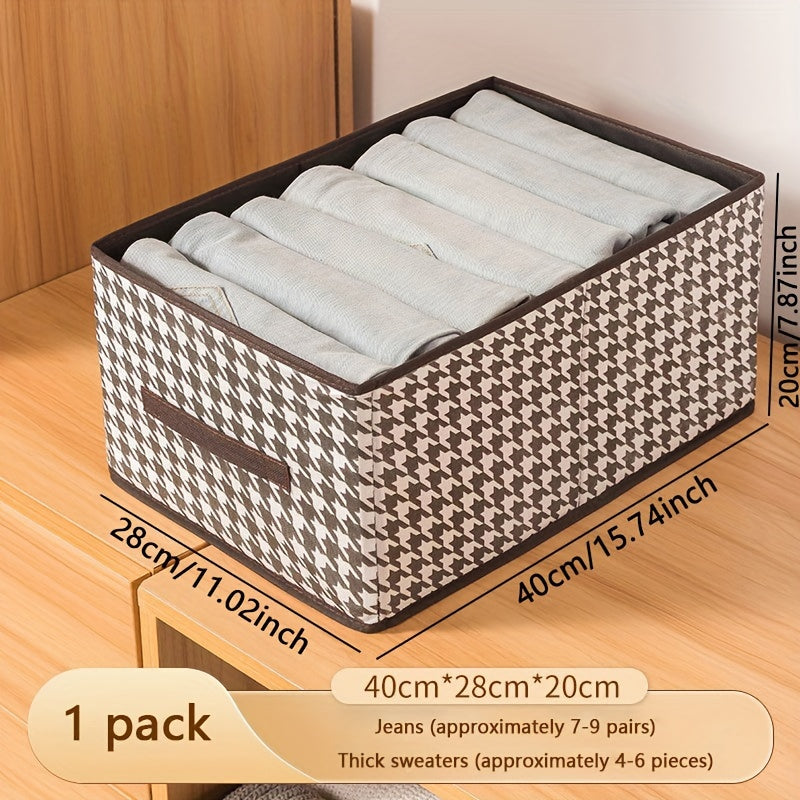 Foldable Clothing Storage Box Household Organizer