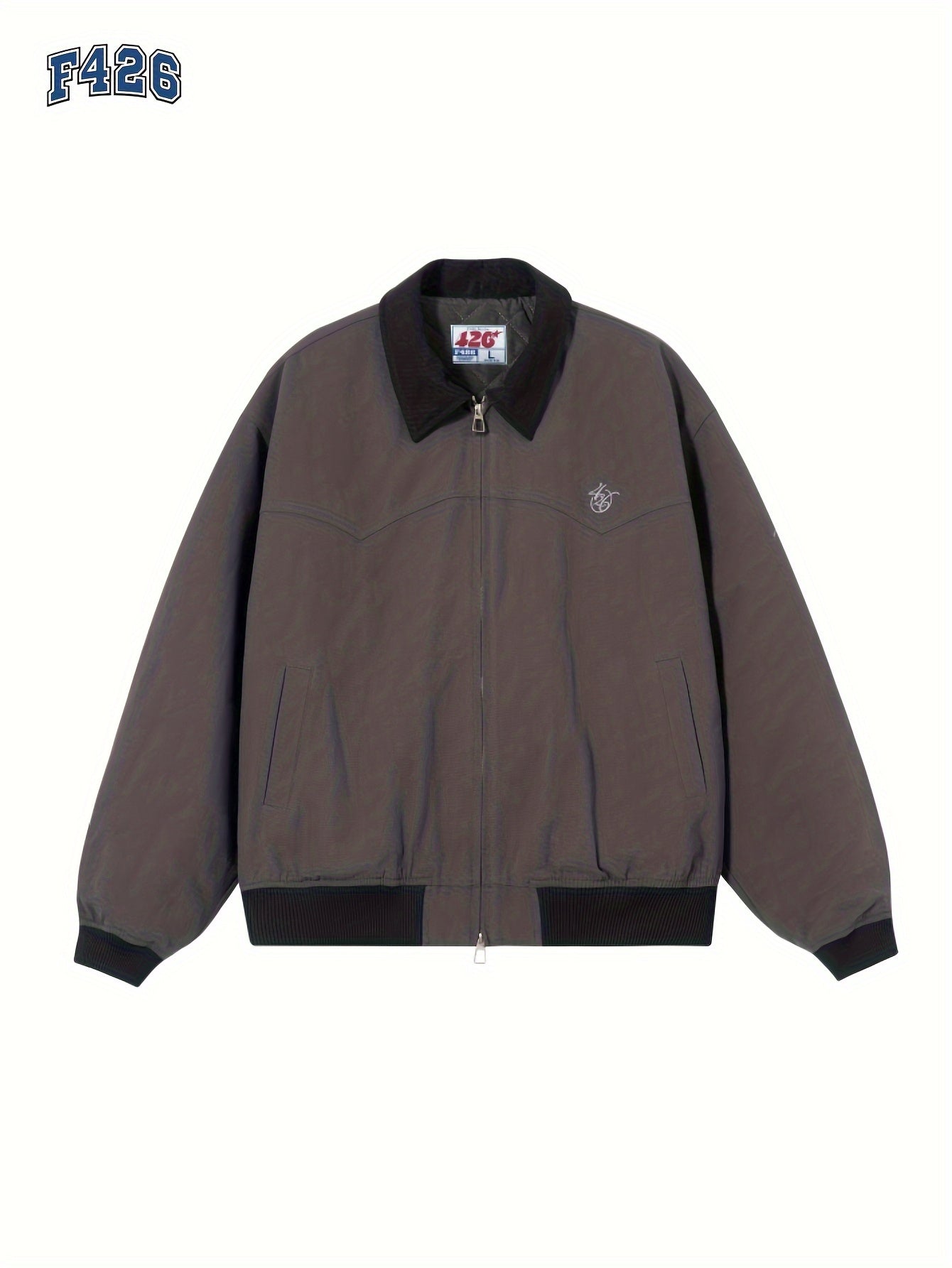 F426 Men's Casual Loose Fit Hip Hop Style Jacket