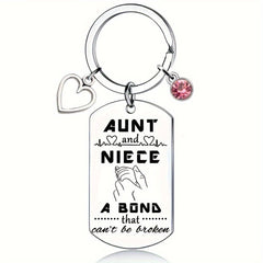 AUNT NIECE NEPHEW A Bond That Can't Be Broken Keychain Gift
