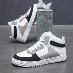 Men's High Top Skate Shoes Casual Anti Skid Sneakers