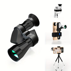 HD Mini Pocket Telescope Portable Aluminum Alloy Manual Focus