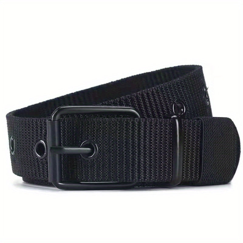 Breathable Nylon Fabric Belt Youth Pin Buckle Trousers Jeans Belt