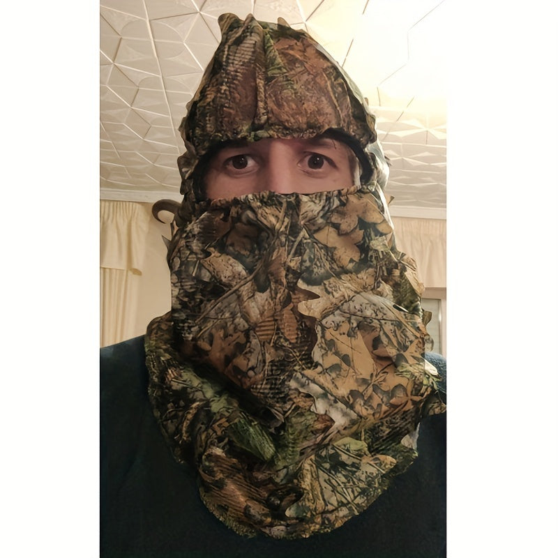 Polyester 3D Full Face Mask Headwear Camo Hunter Halloween Costume