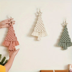 3pcs Macrame Christmas Tree Kit - Perfect Gift for Friends and Family