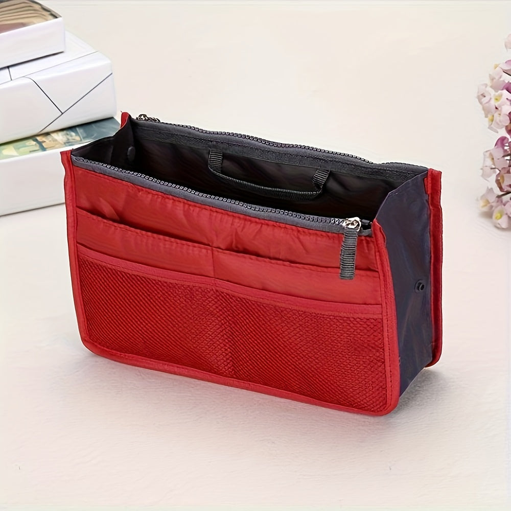 Travel Toiletry Bag Double Zipper Organizer Lightweight Hand Washable