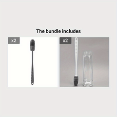 Long Handle Silicone Bottle Brush for Easy Cup and Bottle Cleaning