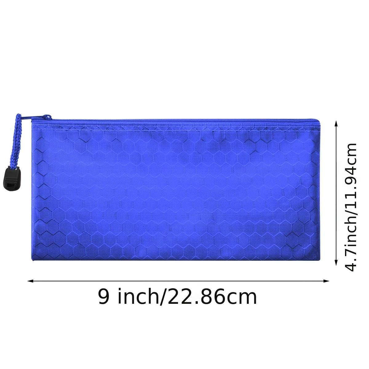Waterproof Zipper Pouch for Cosmetics Makeup Bills Office Supplies