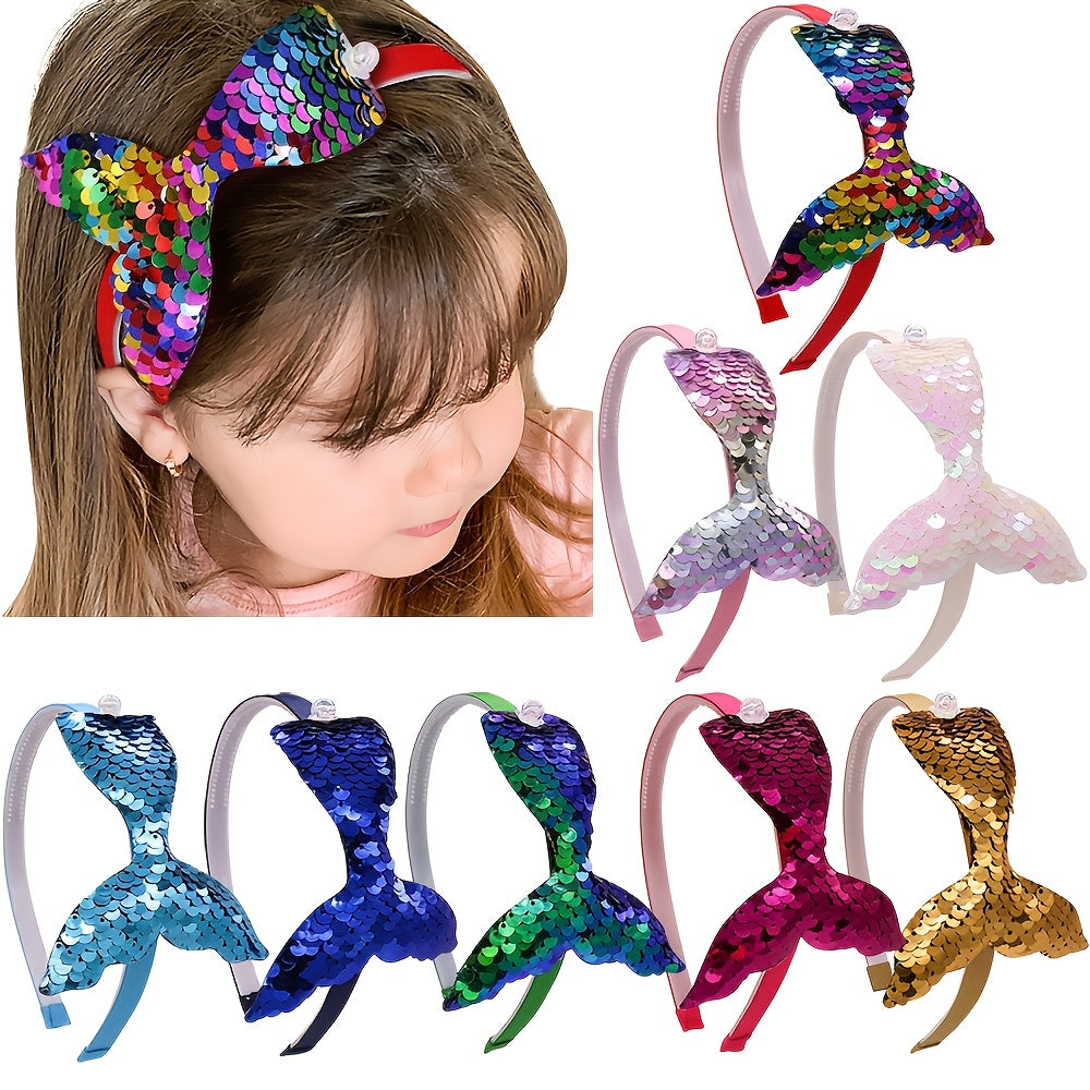 Sequin Fishtail Headband for Girls