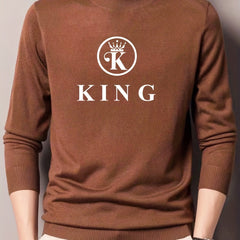 Men's Knitted Sweater Casual Warm Mid Stretch Pullover