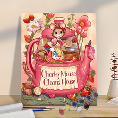 DIY Painting Kit Homemade Chef Mouse for Beginners