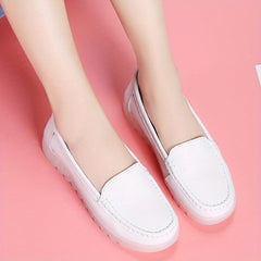 Women's Slip On Flat Loafers Soft Sole Shoes For Nurse Work