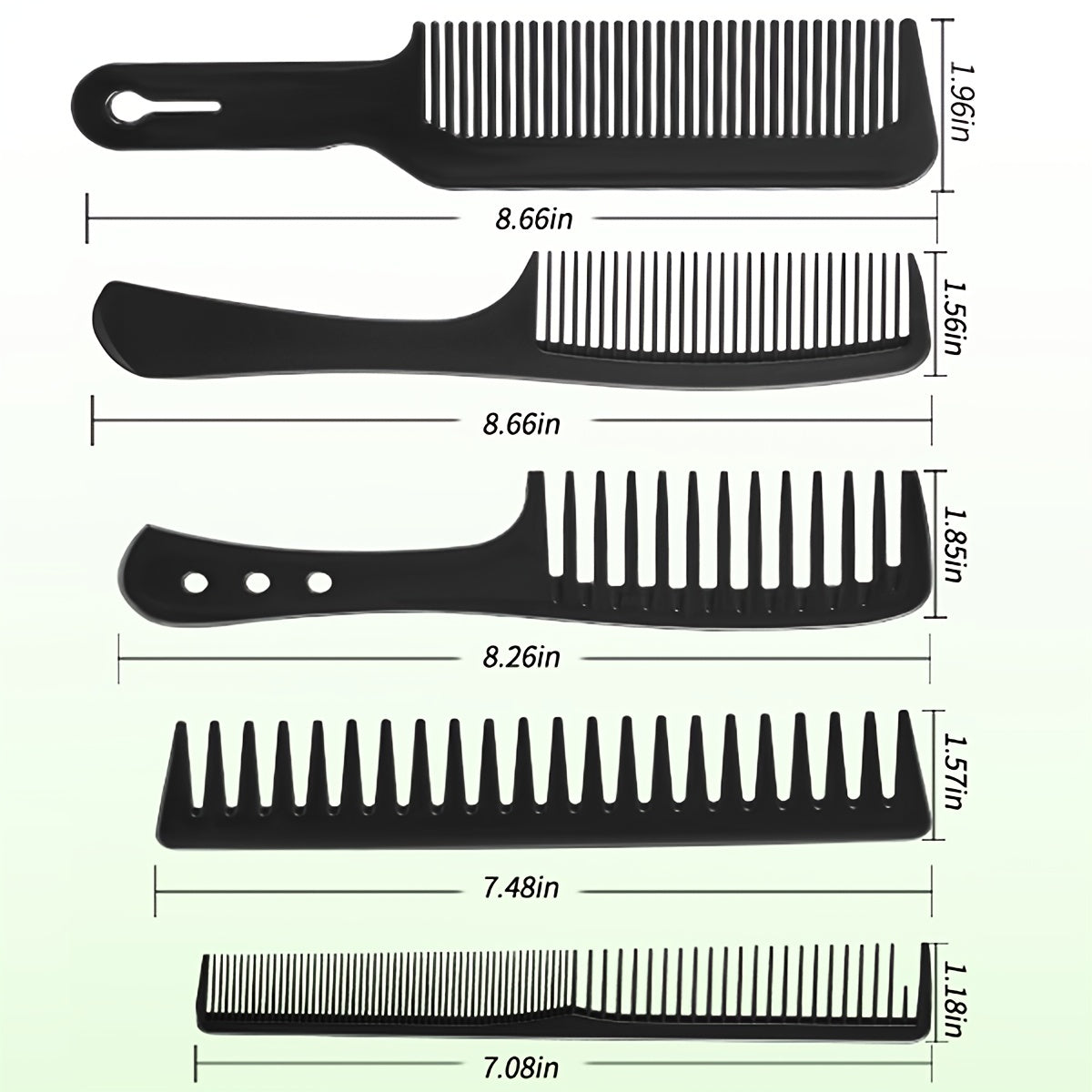 Detangling Comb for Curly Straight Long Thick Hair Wide Tooth Barber Comb