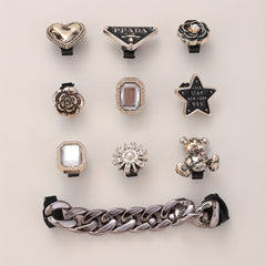 Unisex Shoe Buckle OL Shoelace Decoration DIY Matching 10pcs