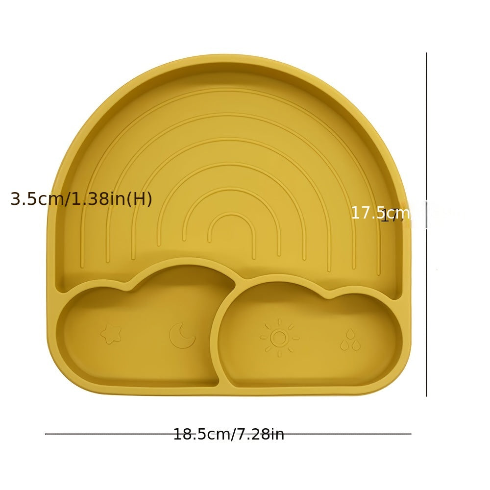 Rainbow Dinner Plate Suction Cup Children's Tableware