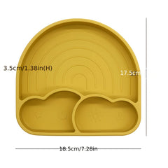 Rainbow Dinner Plate Suction Cup Children's Tableware
