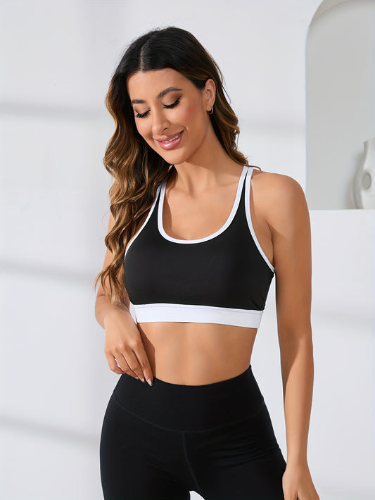 Criss Cross Sports Bra Breathable Beauty Back Yoga Bra