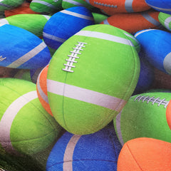 Warm Flannel Blanket with 3D Football Print