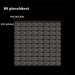 40pcs Double Sided Adhesive Blind Box Foot Stickers Non-marking Strong Stickers