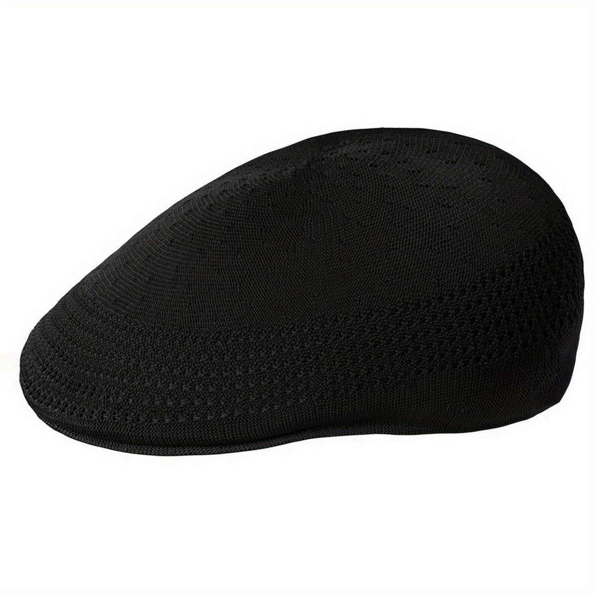 Men's Mesh Knitted Beret Newsboy Caps Thin Breathable Flat Cap