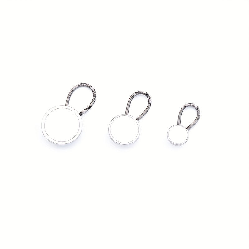 3pcs Jeans Buckle Elastic Waist Extension Adjustable Button