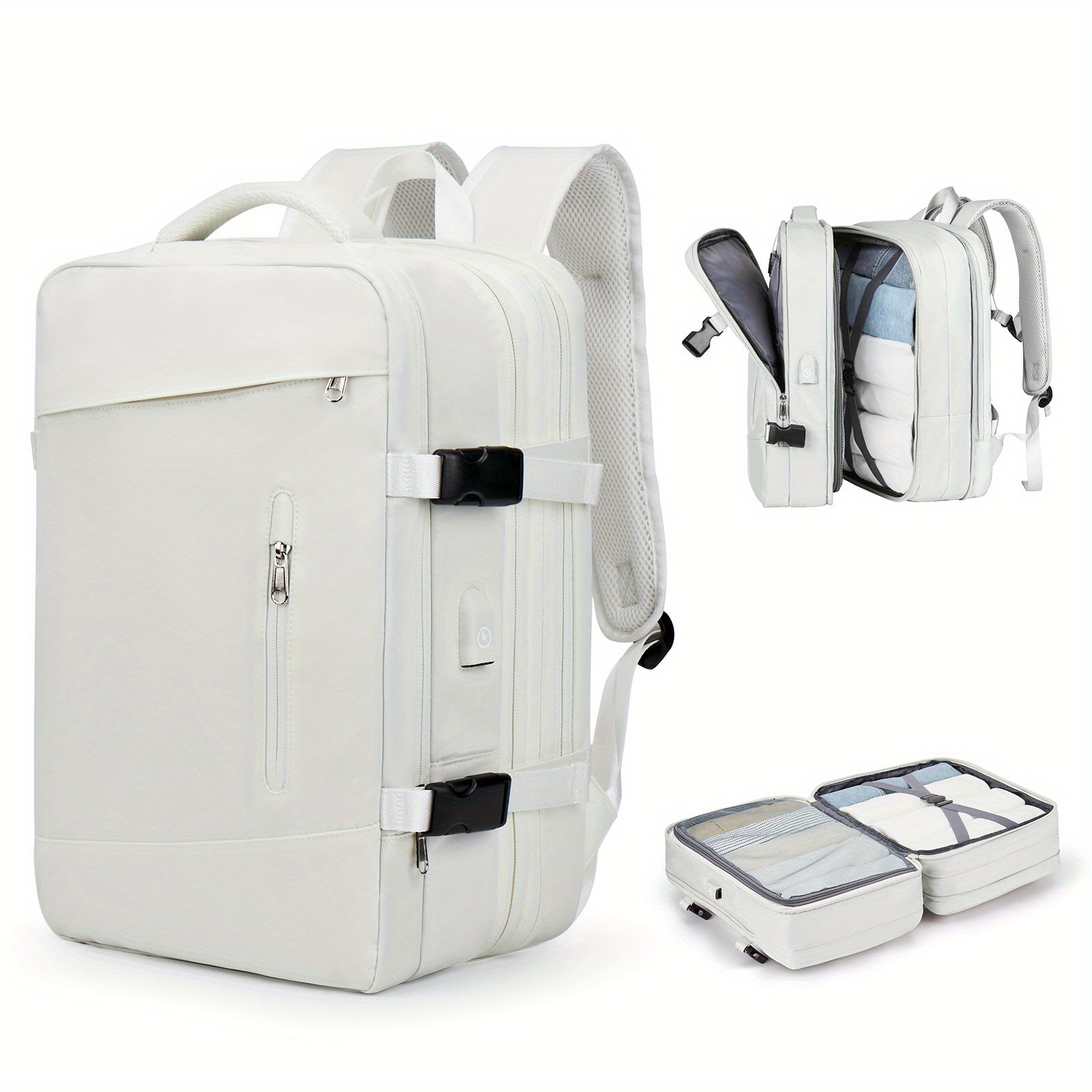 Laptop Backpack with Luggage Strap