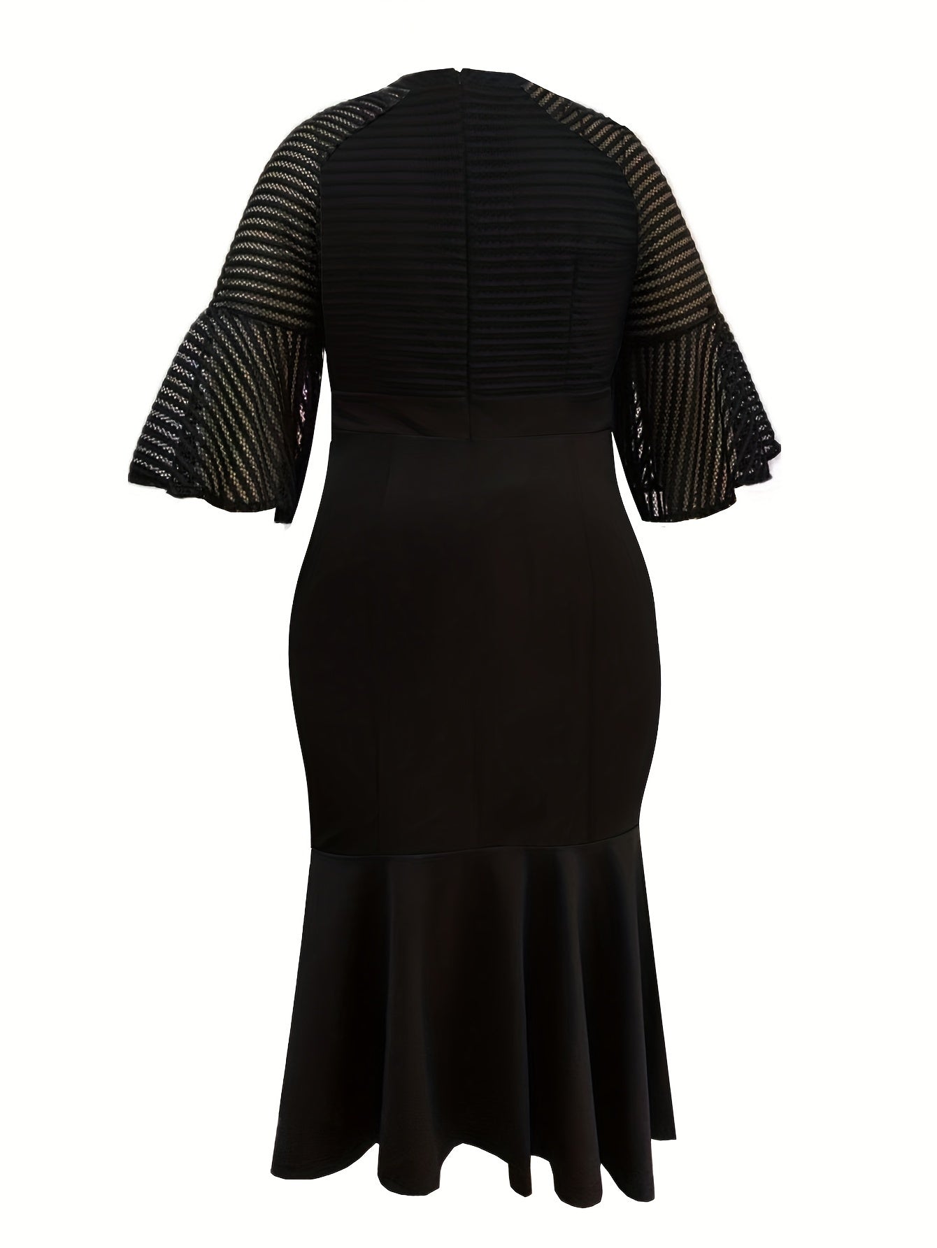  Bell Sleeve Mermaid Party Dress