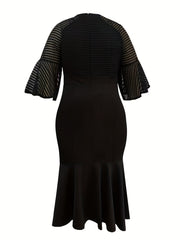  Bell Sleeve Mermaid Party Dress