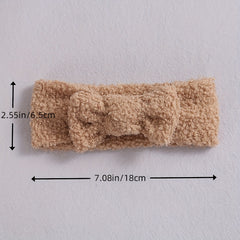 Plush Bow Headband Hairband Hair Accessories For Girls