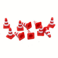 10 Mini Plastic Traffic Cones for Sports Training and Party Supplies