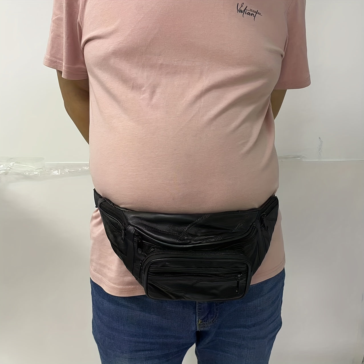 Men's Leather Crossbody Bag Waist Bag Fanny Pack