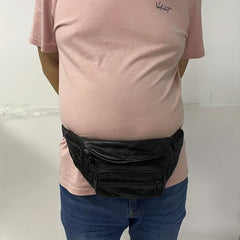 Men's Leather Crossbody Bag Waist Bag Fanny Pack