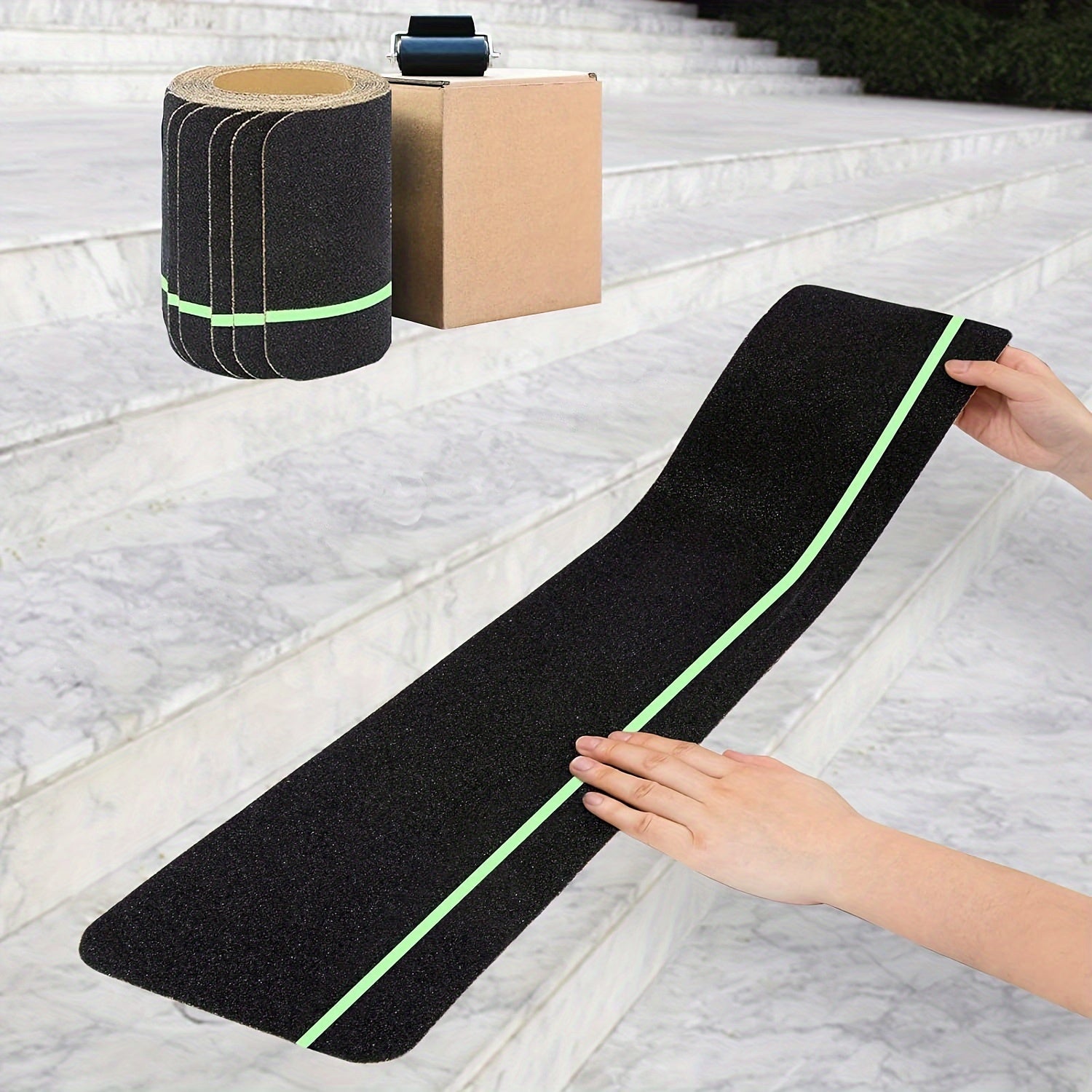 15pcs Anti Slip Traction Treads With Glow In Dark Stripe