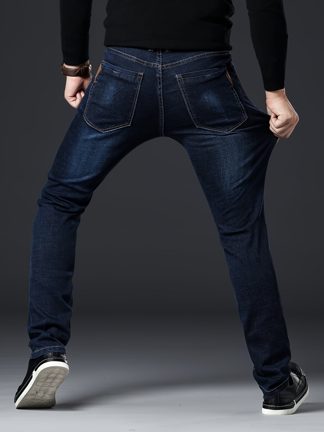 Men's Slim Fit Business Casual Stretch Jeans