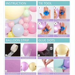 Ice Cream Birthday Party Decorations Garland Kit