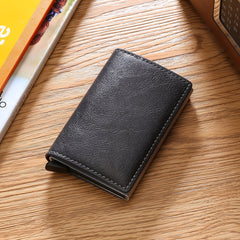RFID Blocking Anti Theft Ultra Thin Aluminum Card Holder