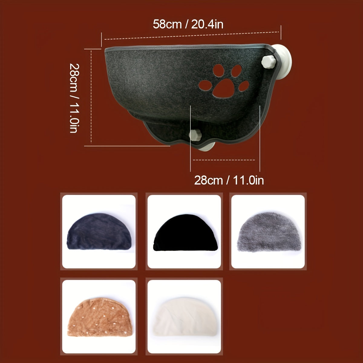 Cat Nest Hammock Window Suction Cup Cat Hanging Bed