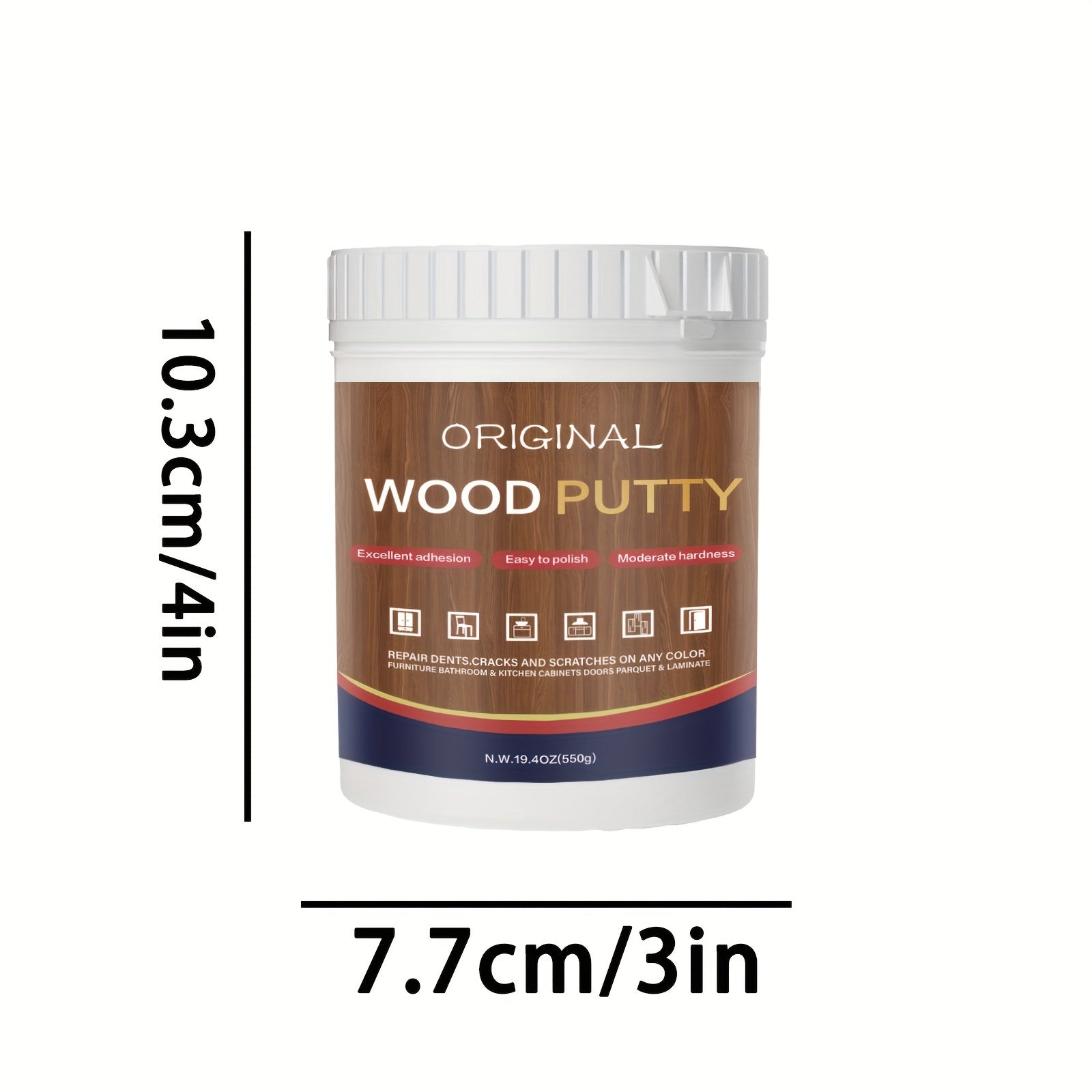 Wood Filler Putty for Repairing Wood Furniture 19.4 oz