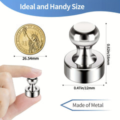 16pcs Magnetic Push Pins Neodymium Magnet Whiteboard Magnets