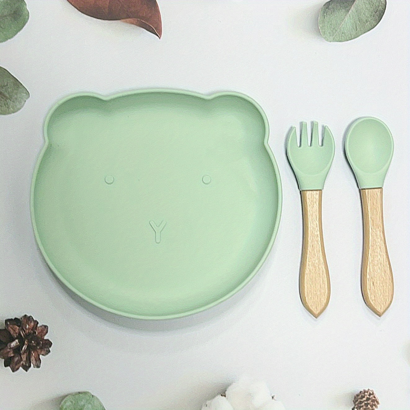 Bear Silicone Baby Feeding Set for Kids Lunch Boxes