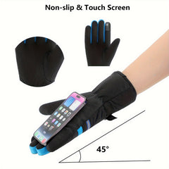 Reflective Skiing/Cycling Touch Screen Gloves - Warm and Non-Slip