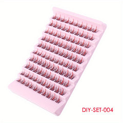 Colored Segmented False Eyelashes for Daily and Special Occasions