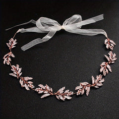 Rhinestone Headband Leaf Shape Hair Accessories