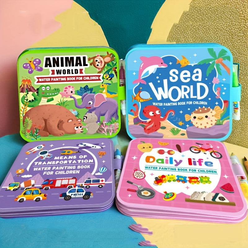 Foldable Magic Water Painting Book & Pen Set