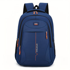 Large Capacity School Backpack Red Zipper Bag