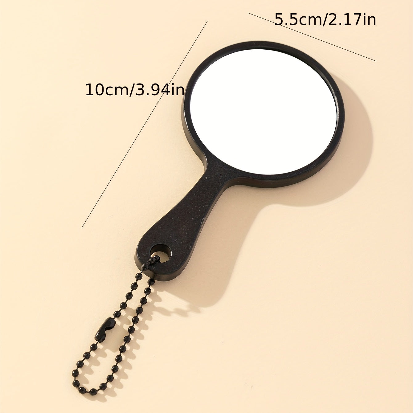 Round Makeup Vanity Mirror with Handle - Beauty Mirror