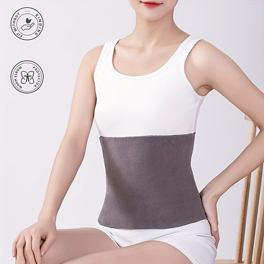 Double Sided Velvet Waist Belt Warm Stomach Thickened Waist Belt