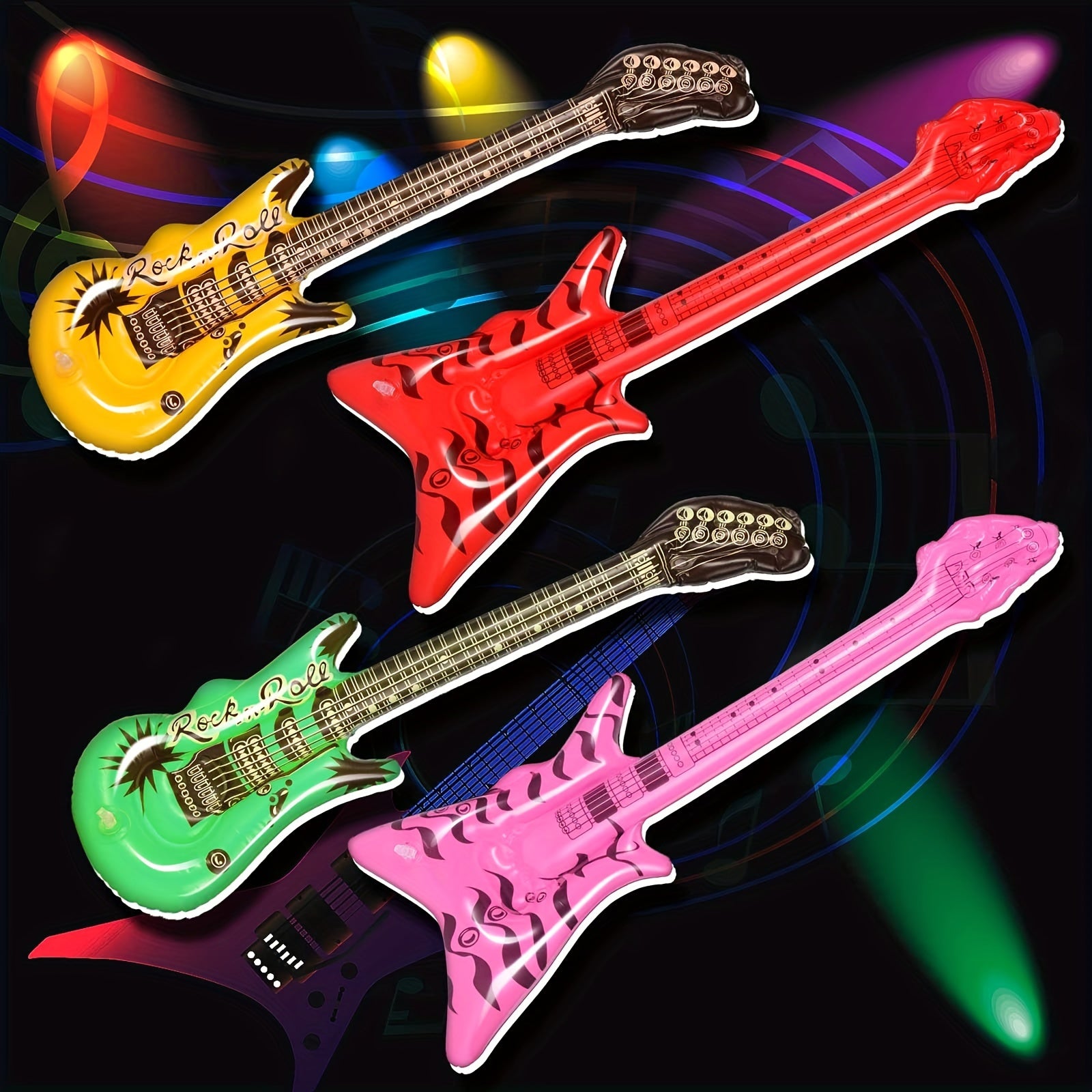 80s & 90s Party Supplies - Neon Photo Props Set